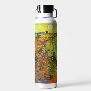 Vincent van Gogh - Der rote Weinberg Trinkflasche