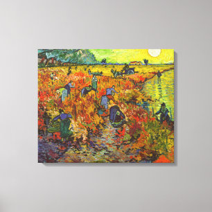 Vincent van Gogh - Der rote Weingarten Leinwanddruck
