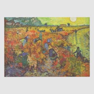 Vincent van Gogh - Der rote Weingarten Seidenpapier
