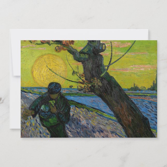 Vincent van Gogh - Der Sämann  Einladung (Vorderseite)