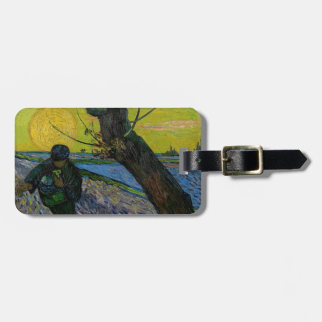 Vincent van Gogh - Der Sämann  Gepäckanhänger (Vorderseite horizontal)
