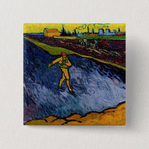 Vincent van Gogh - Der Sämann: Stadtrand von Arles Button