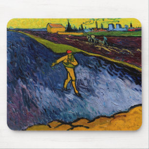 Vincent van Gogh - Der Sämann: Stadtrand von Arles Mousepad