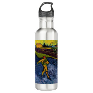 Vincent van Gogh - Der Sämann: Vororte von Arles Edelstahlflasche