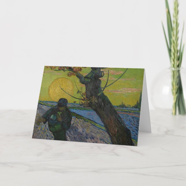 Vincent van Gogh - "der Sower-" Grußkarte Karte (Vorderseite)
