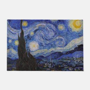 Vincent Van Gogh - Der Sternen Nacht Fußmatte