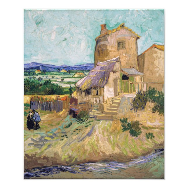 Vincent van Gogh - Die alte Mühle Fotodruck (Vorne)