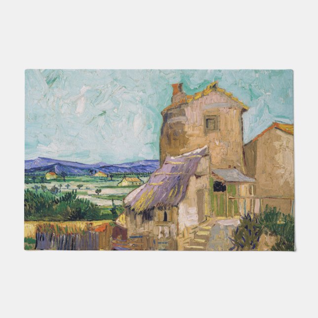 Vincent van Gogh - Die alte Mühle Fußmatte (Vorderseite)