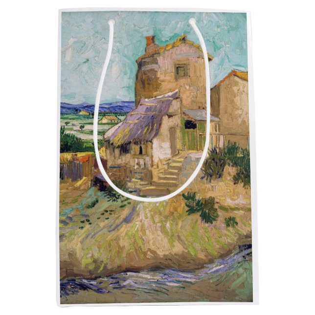 Vincent van Gogh - Die alte Mühle Mittlere Geschenktüte (Vorderseite)