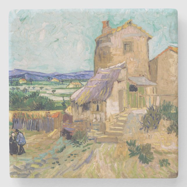 Vincent van Gogh - Die alte Mühle Steinuntersetzer (Vorderseite)