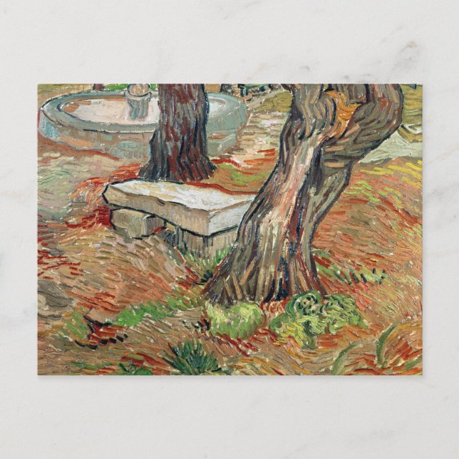 Vincent van Gogh | Die Bank von Saint-Remy Postkarte (Vorderseite)