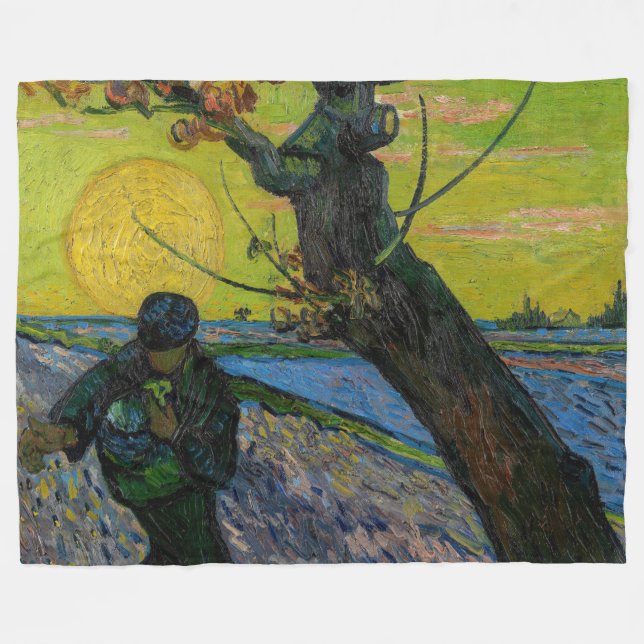 Vincent van Gogh - Die Dusche Fleecedecke (Vorderseite (Horizontal))