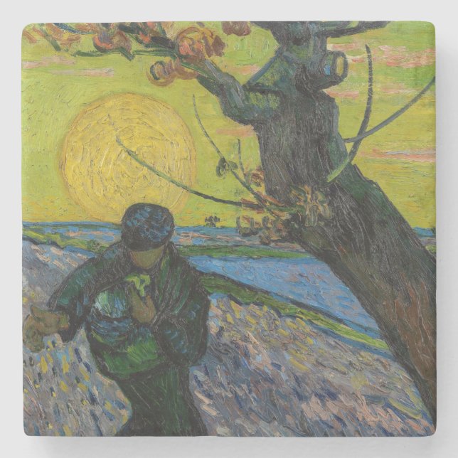 Vincent van Gogh - Die Dusche Steinuntersetzer (Vorderseite)