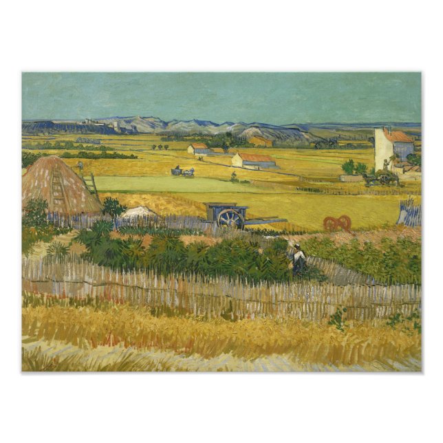 Vincent van Gogh - Die Ernte Fotodruck (Vorne)
