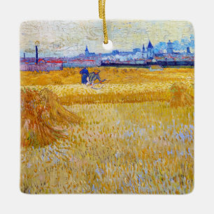 Vincent van Gogh - Die Erntenden Keramikornament