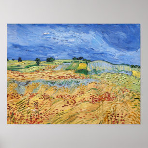 Vincent van Gogh - Die Felder / Ebene bei Auvers Poster