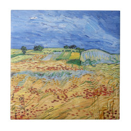 Vincent van Gogh - Die Felder / Schlicht bei Auver Fliese