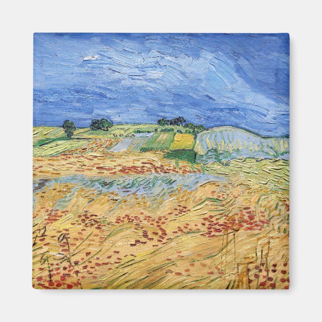 Vincent van Gogh - Die Felder / Schlicht bei Auver Magnet (Vorne)