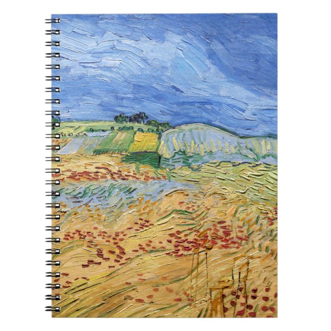 Vincent van Gogh - Die Felder / Schlicht bei Auver Notizblock (Vorderseite)