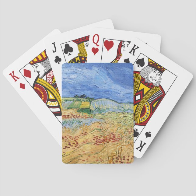 Vincent van Gogh - Die Felder / Schlicht bei Auver Spielkarten (Rückseite)