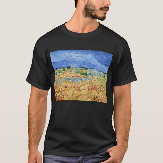 Vincent van Gogh - Die Felder / Schlicht bei Auver T-Shirt (Vorderseite)