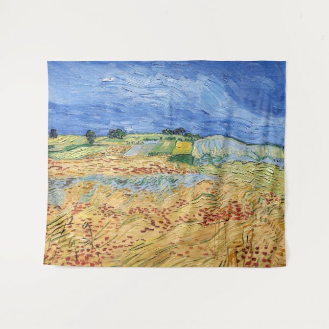 Vincent van Gogh - Die Felder / Schlicht bei Auver Wandteppich (Vorderseite (Horizontal))