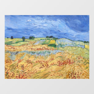 Vincent van Gogh - Die Felder / Weizenfelder Fensteraufkleber