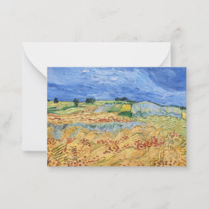 Vincent van Gogh - Die Felder / Weizenfelder Mitteilungskarte