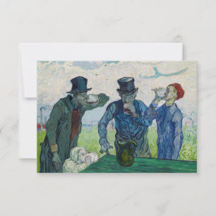 Vincent van Gogh - Die Getränke nach Daumier Dankeskarte