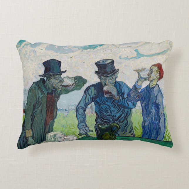 Vincent van Gogh - Die Getränke nach Daumier Dekokissen (Vorderseite)