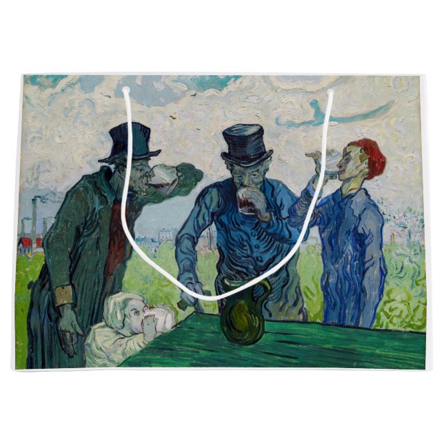 Vincent van Gogh - Die Getränke nach Daumier Große Geschenktüte (Vorderseite)