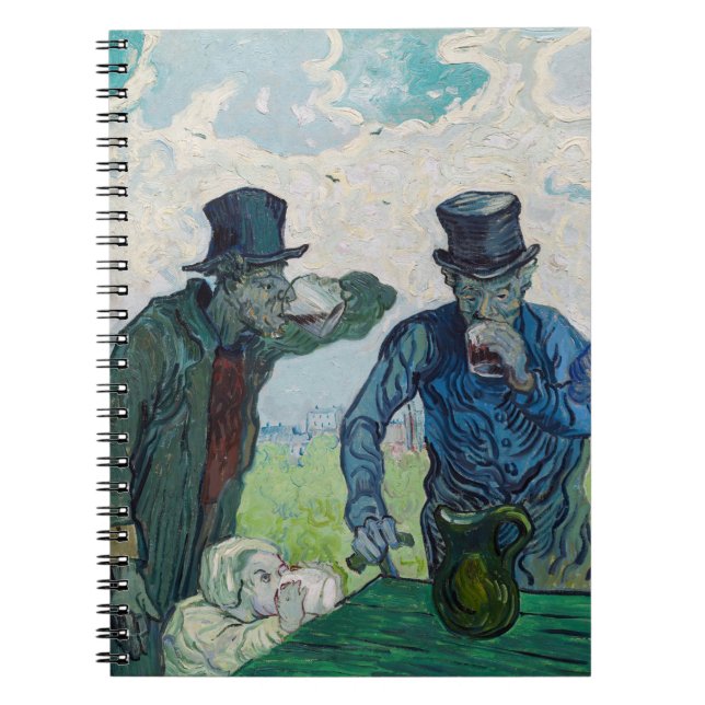 Vincent van Gogh - Die Getränke nach Daumier Notizblock (Vorderseite)