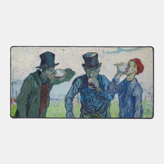 Vincent van Gogh - Die Getränke nach Daumier Schreibtischunterlage (Vorderseite)