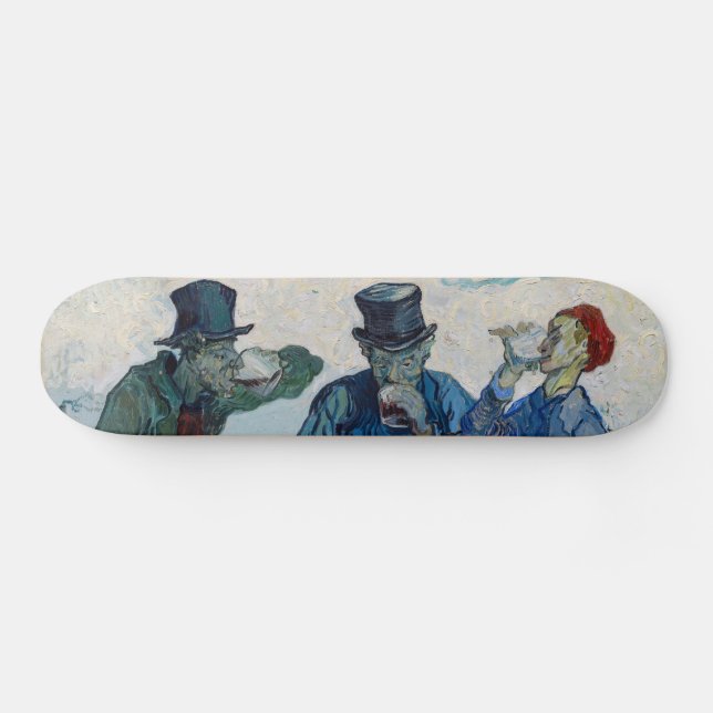 Vincent van Gogh - Die Getränke nach Daumier Skateboard (Horizontal)