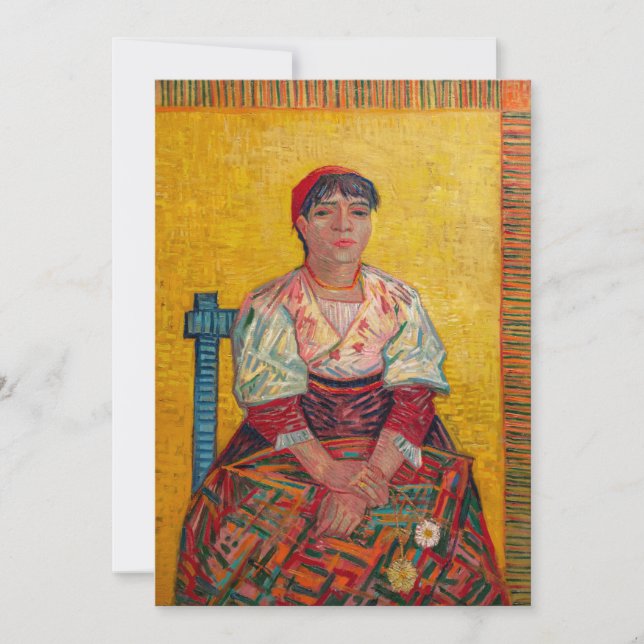 Vincent Van Gogh - Die italienische Frau Einladung (Vorderseite)