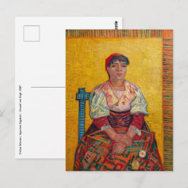 Vincent Van Gogh - Die italienische Frau Postkarte