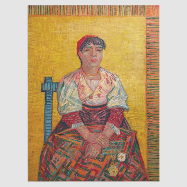 Vincent Van Gogh - Die italienische Frau Seidenpapier (Von Creator hochgeladen)