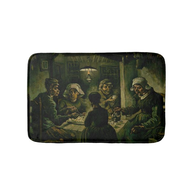 Vincent van Gogh - Die Kartoffelessen Badematte (Vorderseite)