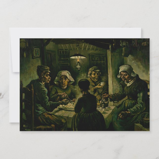 Vincent van Gogh - Die Kartoffelessen Einladung (Vorderseite)