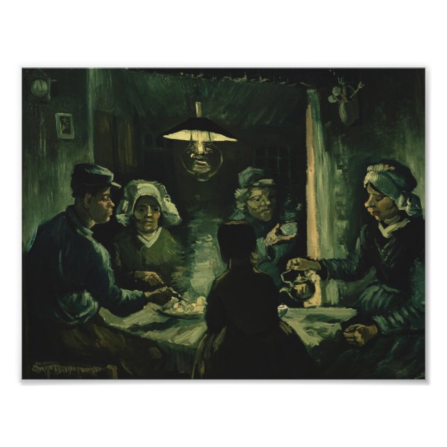 Vincent van Gogh - Die Kartoffelessen Fotodruck (Vorne)
