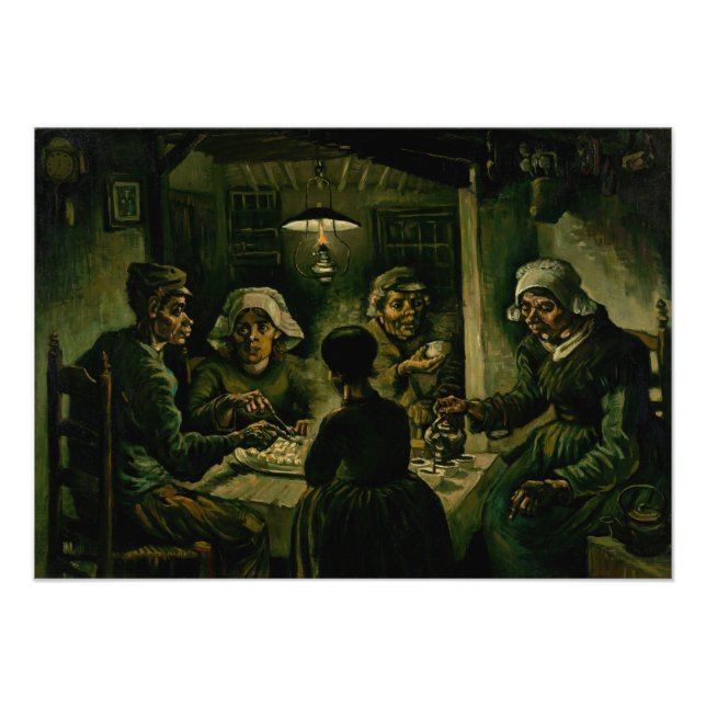 Vincent van Gogh - Die Kartoffelessen Fotodruck (Vorne)