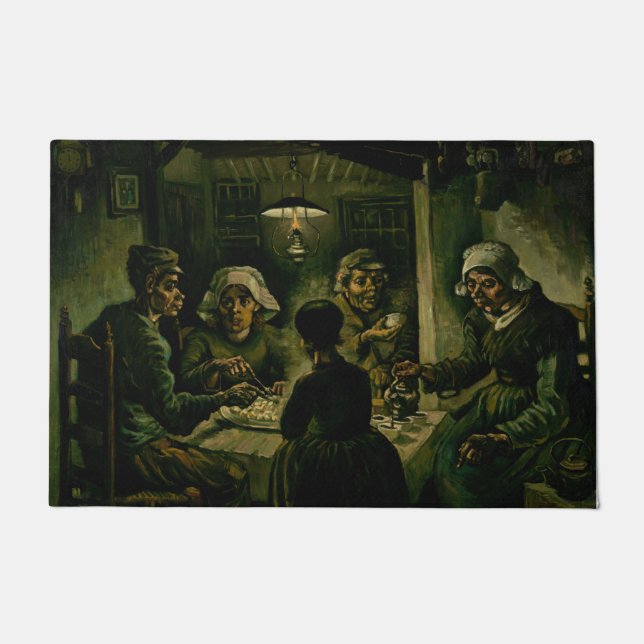 Vincent van Gogh - Die Kartoffelessen Fußmatte (Vorderseite)