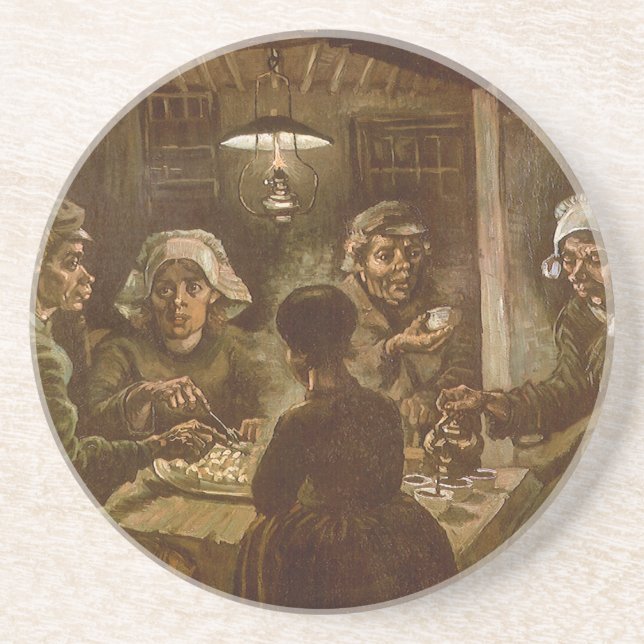 Vincent van Gogh - Die Kartoffelessen Getränkeuntersetzer (Vorne)