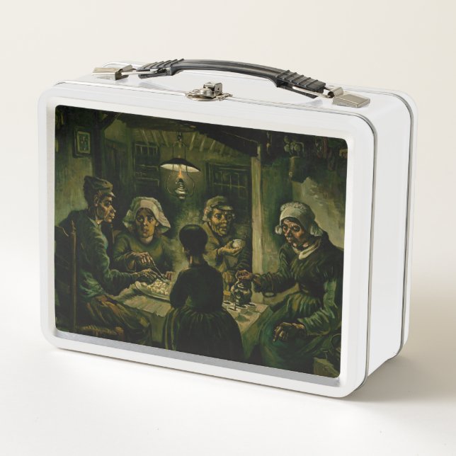 Vincent van Gogh - Die Kartoffelessen Metall Brotdose (Vorderseite)
