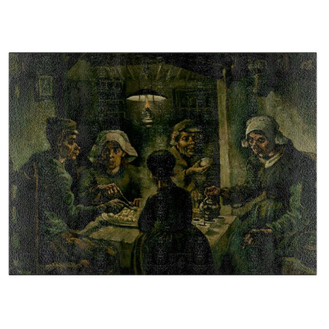 Vincent van Gogh - Die Kartoffelessen Schneidebrett (Vorderseite)