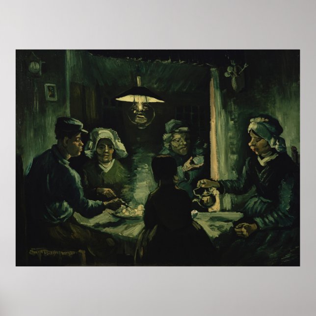 Vincent van Gogh - Die Kartoffelesser Poster (Vorne)