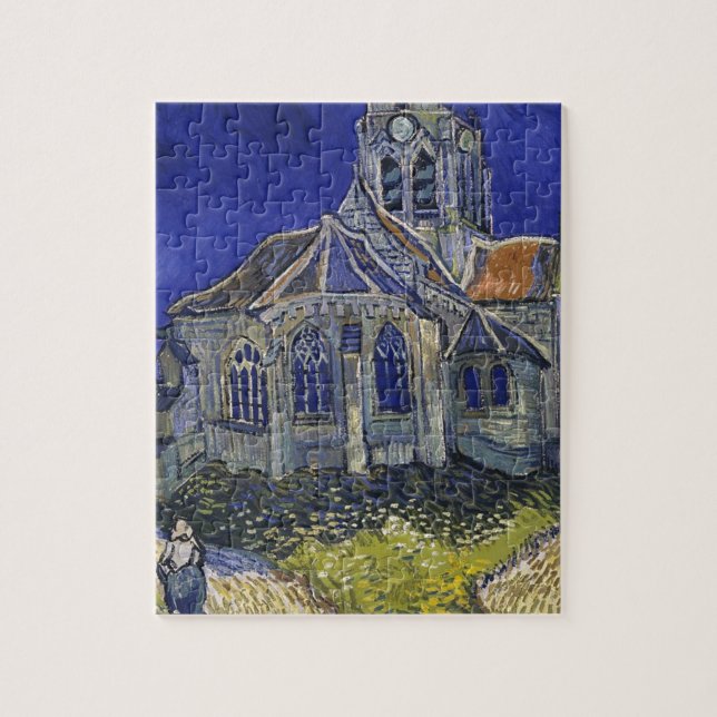 Vincent van Gogh - die Kirche bei Auvers (Vertikal)