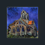 Vincent Van Gogh - Die Kirche in Auvers Button<br><div class="desc">Mit Öl auf Leinwand aus dem Jahr 1890 malte Van Gogh dies, nachdem er das Asyl in Saint-Rémy verlassen und nach Auvers-sur-Oise umgezogen hatte, um von Dr. Paul Gachet behandelt zu werden. Im Gegensatz zu ähnlichen Läden, bietet Art Lover's Cafe klassische, hochauflösende Kunstwerke, die sorgfältig restauriert, farblich ausgewogen und retuschiert...</div>
