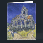 Vincent Van Gogh, Die Kirche in Auvers Karte<br><div class="desc">Vincent Van Gogh - Die Kirche in Auvers,  1890.</div>
