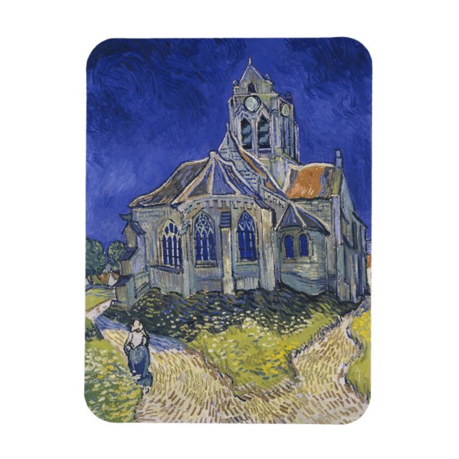 Vincent Van Gogh, Die Kirche in Auvers Magnet (Vertikal)